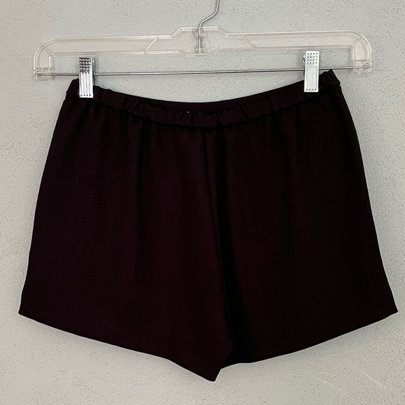 Maje Farra Black Shorts Ruffle Front Pull On Minimalist Contemporary Size Small - Picture 8 of 14